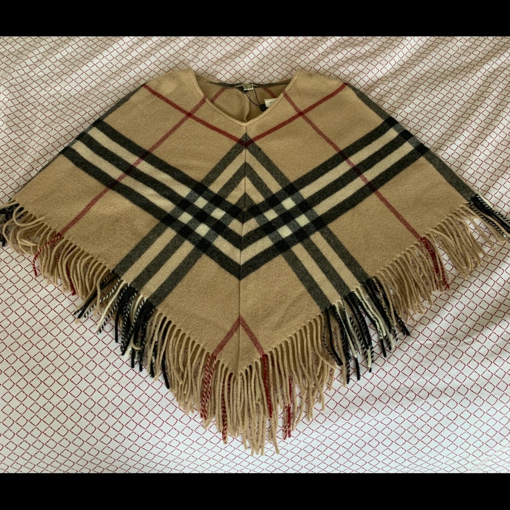 Burberry wool poncho / cape